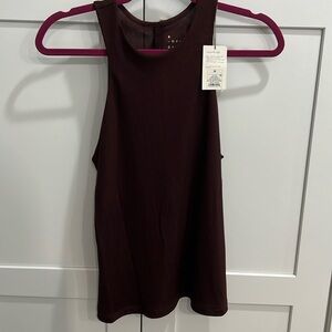 NWT!! Cute brown tank top. Perfect for work and play!